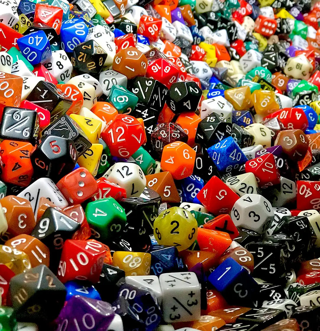 Is There Such A Thing As To Much Dice? dungeons and dragons blog dice hedron dice dungeons and dragons polyhedron dice dice d20 d12 d10 d6 d4 rainbow a lot of them